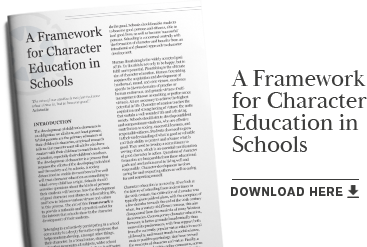 A Framework for Character Education in Schools