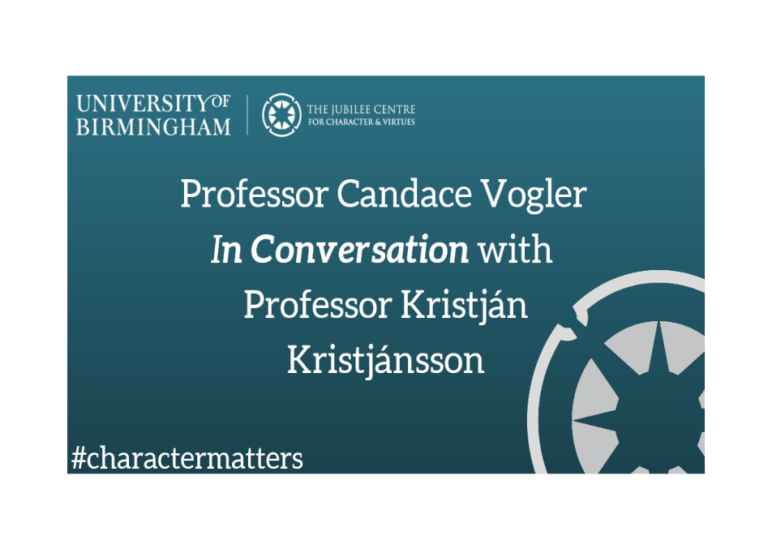 Professor Candace Vogler in Conversation with Professor Kristján